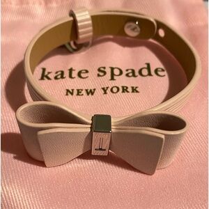 Ted Baker pink bow leather bracelet, free Kate Spade dust bag w purchase.